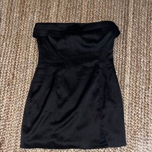 Altar'd State Black Strapless Mini Dress